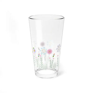 Floral Mixing Glass - Brighten Cocktails Garden Parties - Dipaliz - 16oz - Beer Glasses