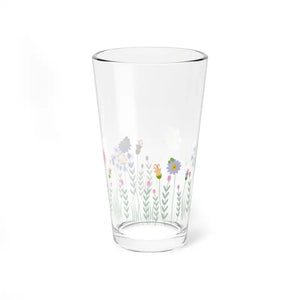 Floral Mixing Glass - Brighten Cocktails Garden Parties - Dipaliz - 16oz - Beer Glasses