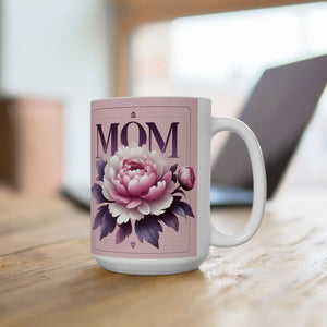 Vibrant Floral Mom Ceramic Mug - Dishwasher Safe - Dipaliz - Mugs