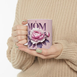 Vibrant Floral Mom Ceramic Mug - Dishwasher Safe - Dipaliz - Mugs