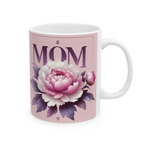 Vibrant Floral Mom Ceramic Mug - Dishwasher Safe - Dipaliz - Mugs