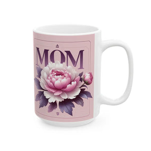Vibrant Floral Mom Ceramic Mug - Dishwasher Safe - Dipaliz - Mugs