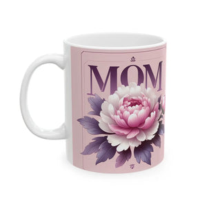 Vibrant Floral Mom Ceramic Mug - Dishwasher Safe - Dipaliz - Mugs
