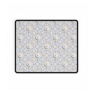 Large celestial floral mouse pad by DipaliZ printed edge to edge