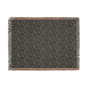 Floral Mosaic Woven Blanket – Cotton Throw - Dipaliz - Blankets