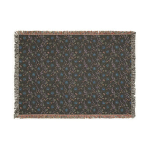 Floral Mosaic Woven Blanket – Cotton Throw - Dipaliz - Blankets