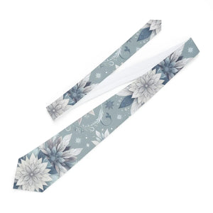 Bold Floral Necktie - Satin Finish Unique Accessory - Dipaliz - Neckties
