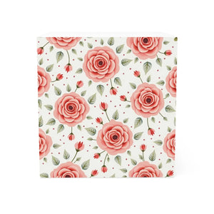 Colorful Floral Note Cube - Elegant Rose Design - Dipaliz - Notepads