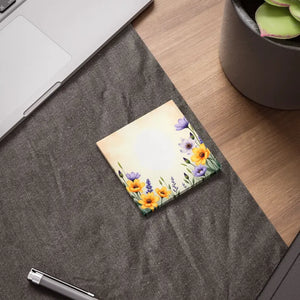 Floral Note Pads - Vibrant Flower Design Creative Office Style - Dipaliz - Sticky Notes