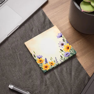 Floral Note Pads - Vibrant Flower Design Creative Office Style - Dipaliz - 4’’ x / White - Sticky Notes