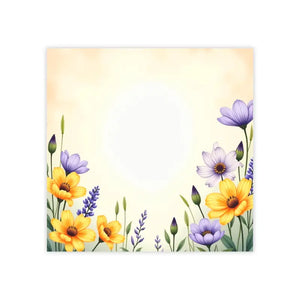 Floral Note Pads - Vibrant Flower Design Creative Office Style - Dipaliz - 3’’ x / White - Sticky Notes