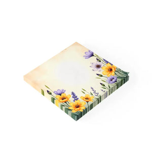 Floral Note Pads - Vibrant Flower Design Creative Office Style - Dipaliz - Sticky Notes