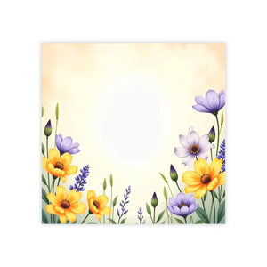 Floral Note Pads - Vibrant Flower Design Creative Office Style - Dipaliz - Sticky Notes
