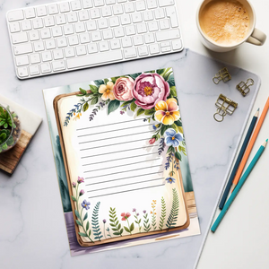 Floral Notepad Desk - Inspired Planning - Dipaliz - Notepads