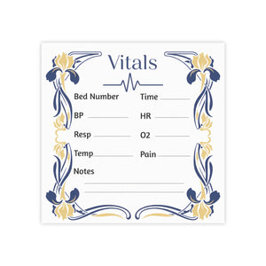 Floral Nurse Vitals Medical Note Pad – Shift Charting - Dipaliz - Sticky Notes