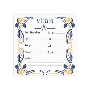 Floral Nurse Vitals Medical Note Pad – Shift Charting - Dipaliz - Sticky Notes