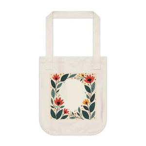 Floral Canvas Tote - Eco Chic Style Statement - Dipaliz - one Size / Natural - Bags