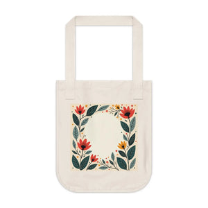 Vibrant Floral Canvas Tote - Eco Chic Organic Cotton - Dipaliz - Bags