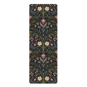 Floral Rubber Yoga Mat – Ornate Pattern - Dipaliz - & Pilates Mats
