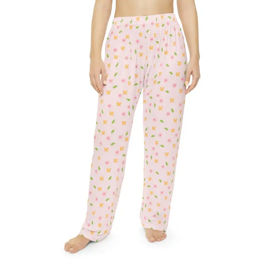 Bloom Bright in Cozy Floral Pattern Pajama Pants - All Over Prints