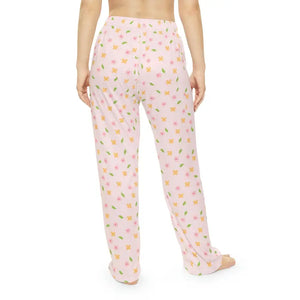 Women’s Pajama Pants - Floral Pattern Brushed Polyester - Dipaliz