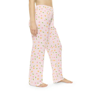 Women’s Pajama Pants - Floral Pattern Brushed Polyester - Dipaliz