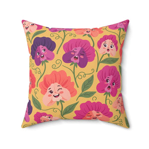 Visible brush edges on the painted petals of the DipaliZ pansy design