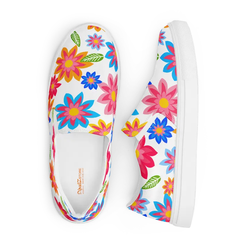 Step Into Floral Paradise with Vibrant Canvas Shoes