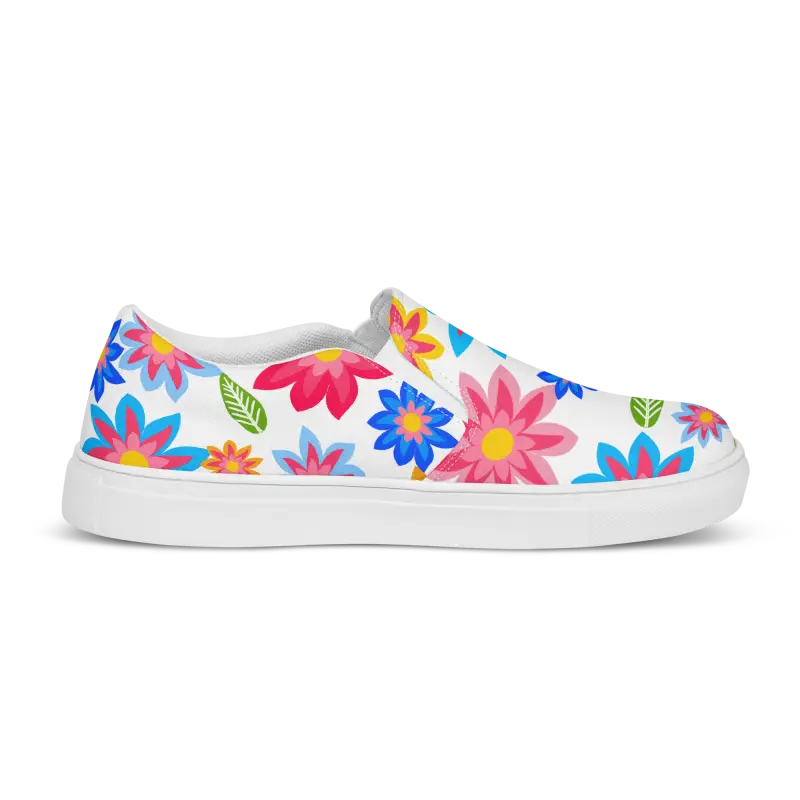 Step Into Floral Paradise with Vibrant Canvas Shoes