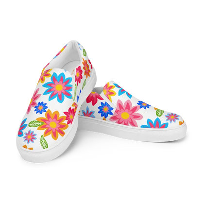 Step Into Floral Paradise with Vibrant Canvas Shoes