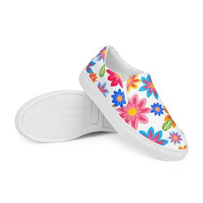 Step Into Floral Paradise with Vibrant Canvas Shoes