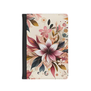 Vibrant Floral Passport Cover for Stylish Travelers - Dipaliz - 3.9’’ x 5.8’’ / Black - Travel Wallets