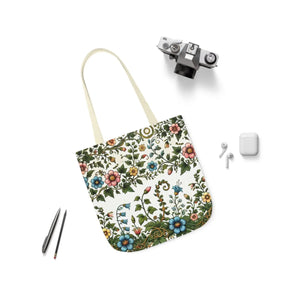 Pastel Floral Canvas Tote - Polyester Everyday Bag - Dipaliz - Bags
