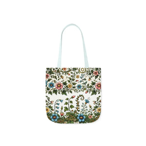 Pastel Floral Canvas Tote - Polyester Everyday Bag - Dipaliz - Bags