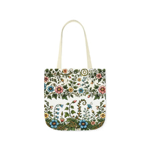 Pastel Floral Canvas Tote - Polyester Everyday Bag - Dipaliz - Bags