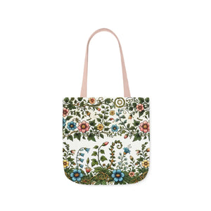 Pastel Floral Canvas Tote - Polyester Everyday Bag - Dipaliz - Bags
