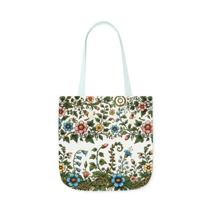Pastel Floral Canvas Tote - Polyester Everyday Bag - Dipaliz - Bags