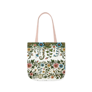 Pastel Floral Canvas Tote - Polyester Everyday Bag - Dipaliz - Bags