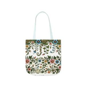 Pastel Floral Canvas Tote - Polyester Everyday Bag - Dipaliz - Bags