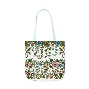 Pastel Floral Canvas Tote - Polyester Everyday Bag - Dipaliz - Bags