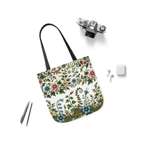 Pastel Floral Canvas Tote - Polyester Everyday Bag - Dipaliz - Bags