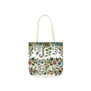 Pastel Floral Canvas Tote - Polyester Everyday Bag - Dipaliz - Bags
