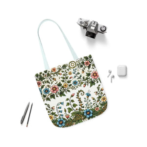 Pastel Floral Canvas Tote - Polyester Everyday Bag - Dipaliz - Bags