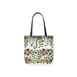 Pastel Floral Canvas Tote - Polyester Everyday Bag - Dipaliz - Bags
