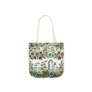 Pastel Floral Canvas Tote - Polyester Everyday Bag - Dipaliz - Bags