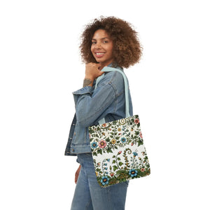 Pastel Floral Canvas Tote - Polyester Everyday Bag - Dipaliz - Bags