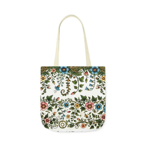 Pastel Floral Canvas Tote - Polyester Everyday Bag - Dipaliz - Bags