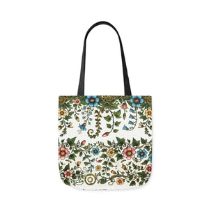 Pastel Floral Canvas Tote - Polyester Everyday Bag - Dipaliz - Bags