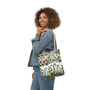 Pastel Floral Canvas Tote - Polyester Everyday Bag - Dipaliz - Bags