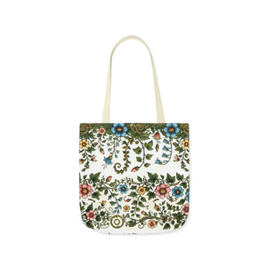 Pastel Floral Canvas Tote - Polyester Everyday Bag - Dipaliz - Bags